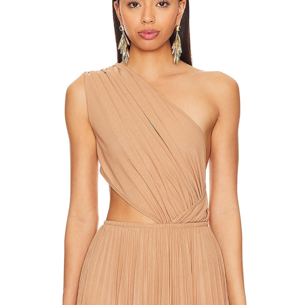 Ronny Kobo Tan One-Shoulder Set - Picture 2 of 5